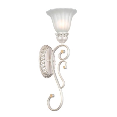 Светильник бра St luce SL309.501.01 Светильник бра St luce SL309.501.01Классические<br>Касаемо коллекции модели St luce SL309.501.01 хотелось бы отметить основные моменты: Роскошные люстры коллекции Elegy украсят зал, спальню, банкетный зал в стиле модерн или классики. Основание светильников изготовлено из металла и смеси смол. окрашено в перламутровый белый цвет и расписано вручную золотой краской. Плафоны бокаловидной формы, выполненные из белого матового стекла, гармонично сочетаются с изысканной арматурой люстр коллекции Elegy.<br><br>S освещ. до, м2: 4<br>Крепление: планка<br>Тип лампы: накаливания / энергосбережения / LED-светодиодная<br>Тип цоколя: E27<br>Количество ламп: 1<br>Ширина, мм: 170<br>MAX мощность ламп, Вт: 60<br>Длина, мм: 190<br>Расстояние от стены, мм: 190<br>Высота, мм: 550<br>Поверхность арматуры: матовая<br>Оттенок (цвет): белый<br>Цвет арматуры: белый с золотистой патиной