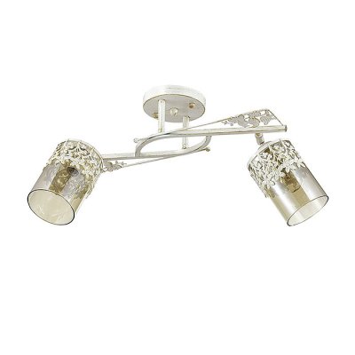 Люстра потолочная Lumion 3096/2C MIRELA Люстра потолочная Lumion 3096/2C MIRELAПотолочные<br>Люстра потолочная 3096/2C серии Mirela оформлена в классическом стиле. Люстра состоит из прозрачных стеклянных поворотных плафонов с кружевным металлическим декором и арматуры мягкого белого с золотой патиной цвета, украшенной резным металлическим элементом. Нежная, изящная, воздушная модель несомненно придется по душе абсолютно каждому. Цоколь E14. Мощность 2x40W. Нет ламп в комплекте.<br><br>Установка на натяжной потолок: Да<br>S освещ. до, м2: 4<br>Крепление: Потолочное<br>Тип лампы: накаливания / энергосбережения / LED-светодиодная<br>Тип цоколя: E14<br>Количество ламп: 2<br>Ширина, мм: 250<br>MAX мощность ламп, Вт: 40<br>Диаметр, мм мм: 250<br>Длина, мм: 250<br>Высота, мм: 430<br>Цвет арматуры: белый