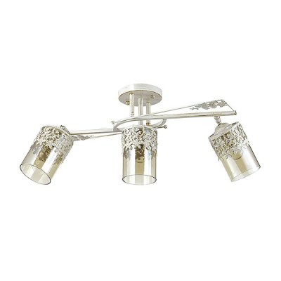 Люстра потолочная Lumion 3096/3C MIRELA Люстра потолочная Lumion 3096/3C MIRELAПоворотные<br>Что нам известно о данной модели: Люстра потолочная 3096/3C серии Mirela оформлена в классическом стиле. Люстра состоит из прозрачных стеклянных поворотных плафонов с кружевным металлическим декором и арматуры мягкого белого с золотой патиной цвета, украшенной резным металлическим элементом. Нежная, изящная, воздушная модель несомненно придется по душе абсолютно каждому. Цоколь E14. Мощность 3x40W. Нет ламп в комплекте.<br><br>Установка на натяжной потолок: Да<br>S освещ. до, м2: 6<br>Крепление: Потолочное<br>Тип товара: Люстра потолочная<br>Тип лампы: накаливания / энергосбережения / LED-светодиодная<br>Тип цоколя: E14<br>Количество ламп: 3<br>Ширина, мм: 250<br>MAX мощность ламп, Вт: 40<br>Диаметр, мм мм: 250<br>Длина, мм: 250<br>Высота, мм: 430<br>Цвет арматуры: белый