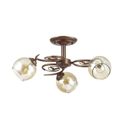 Люстра потолочная Lumion 3100/3C CLODINA Люстра потолочная Lumion 3100/3C CLODINAПотолочные<br>Что нам известно о данной модели: Люстра потолочная 3100/3C серии Clodina оформлена в классическом стиле. Люстра состоит из прозрачных стеклянных плафонов с легким кофейным оттенком и арматуры цвета кофе. Простота и изящность дизайна данной модели несомненно прекрасно впишутся в любой интерьер. Цоколь E14. Мощность 3x40W. Нет ламп в комплекте.<br><br>S освещ. до, м2: 6<br>Крепление: Потолочное<br>Тип товара: Люстра потолочная<br>Скидка, %: 30<br>Тип лампы: накаливания / энергосбережения / LED-светодиодная<br>Тип цоколя: E14<br>Количество ламп: 3<br>Ширина, мм: 480<br>MAX мощность ламп, Вт: 40<br>Диаметр, мм мм: 480<br>Длина, мм: 480<br>Высота, мм: 250<br>Цвет арматуры: коричневый