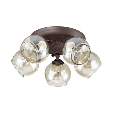Люстра потолочная Lumion 3100/5CA CLODINA Люстра потолочная Lumion 3100/5CA CLODINAПотолочные<br>Что нам известно о данной модели: Люстра потолочная 3100/5CA серии Clodina оформлена в классическом стиле. Люстра состоит из прозрачных стеклянных плафонов с легким кофейным оттенком и круглой арматуры цвета кофе. Простота и изящность дизайна данной модели несомненно прекрасно впишутся в любой интерьер. Цоколь E14. Мощность 5x40W. Нет ламп в комплекте.<br><br>S освещ. до, м2: 10<br>Крепление: Потолочное<br>Тип лампы: накаливания / энергосбережения / LED-светодиодная<br>Тип цоколя: E14<br>Количество ламп: 5<br>Ширина, мм: 420<br>MAX мощность ламп, Вт: 40<br>Диаметр, мм мм: 420<br>Длина, мм: 420<br>Высота, мм: 180<br>Цвет арматуры: коричневый