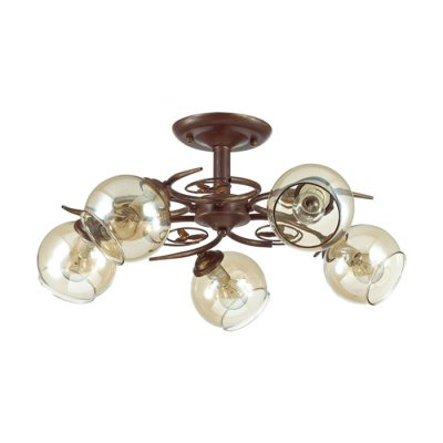 Люстра потолочная Lumion 3100/5C CLODINA Люстра потолочная Lumion 3100/5C CLODINAПотолочные<br>Люстра потолочная 3100/5C серии Clodina оформлена в классическом стиле. Люстра состоит из прозрачных стеклянных плафонов с легким кофейным оттенком и арматуры цвета кофе. Простота и изящность дизайна данной модели несомненно прекрасно впишутся в любой интерьер. Цоколь E14. Мощность 5x40W. Нет ламп в комплекте.<br><br>Установка на натяжной потолок: Да<br>S освещ. до, м2: 10<br>Крепление: Потолочное<br>Тип лампы: накаливания / энергосбережения / LED-светодиодная<br>Тип цоколя: E14<br>Количество ламп: 5<br>Ширина, мм: 550<br>MAX мощность ламп, Вт: 40<br>Диаметр, мм мм: 550<br>Длина, мм: 550<br>Высота, мм: 250<br>Цвет арматуры: коричневый