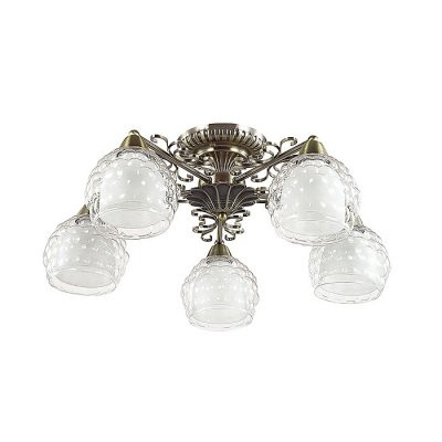 Люстра потолочная Lumion 3106/5C AMPOLLA Люстра потолочная Lumion 3106/5C AMPOLLAПотолочные<br>Что нам известно о данной модели: Люстра потолочная 3106/5C серии Ampolla оформлена в современном стиле. Люстра состоит из двойных плафонов, нижняя часть которых выполнена из матового стекла, а верхняя - из актуального объемного стекла, и арматуры бронзового цвета, украшенной ажруными металлическими элементами. Кто сказал, что классику и модерн нельзя совмещать? Данная модель своей гармоничностью опровергает это утверждение. Цоколь E14. Мощность 5x60W. Нет ламп в комплекте.<br><br>Установка на натяжной потолок: Да<br>S освещ. до, м2: 15<br>Крепление: Потолочное<br>Тип лампы: накаливания / энергосбережения / LED-светодиодная<br>Тип цоколя: E14<br>Количество ламп: 5<br>Ширина, мм: 610<br>MAX мощность ламп, Вт: 60<br>Диаметр, мм мм: 610<br>Длина, мм: 610<br>Высота, мм: 250<br>Цвет арматуры: бронзовый
