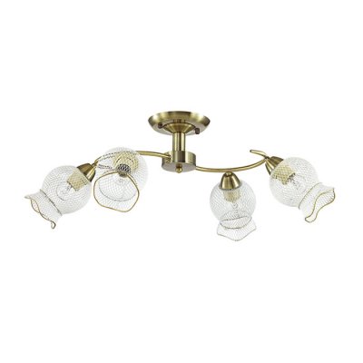 Люстра потолочная Lumion 3109/4C ROZETTA Люстра потолочная Lumion 3109/4C ROZETTAПотолочные<br>Что нам известно о данной модели: Люстра потолочная 3109/4C серии Rozetta оформлена в классическом стиле. Люстра состоит из металлических сетчатых абажуров, украшенных тонким ободком и арматуры классического бронзового цвета. Данная модель обладает сдержанной элегантностью,что и приковывает внимание с первой секунды. Цоколь E27. Мощность 4x60W. Нет ламп в комплекте.<br><br>Установка на натяжной потолок: Ограничено<br>S освещ. до, м2: 12<br>Крепление: Потолочное<br>Тип лампы: накаливания / энергосбережения / LED-светодиодная<br>Тип цоколя: E27<br>Количество ламп: 4<br>Ширина, мм: 150<br>MAX мощность ламп, Вт: 60<br>Диаметр, мм мм: 600<br>Длина, мм: 600<br>Высота, мм: 240<br>Цвет арматуры: бронзовый
