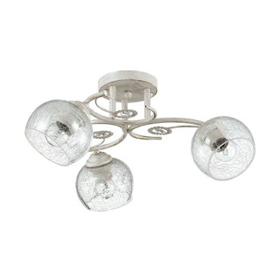 Люстра потолочная Lumion 3116/3C CLODINA Люстра потолочная Lumion 3116/3C CLODINAПотолочные<br>Что нам известно о данной модели: Люстра потолочная 3116/3C серии Clodina оформлена в классическом стиле. Люстра состоит из прозрачных стеклянных плафонов с эффектом потрескавшегося стекла и арматуры белого с золотой патиной цвета, украшенной металлическими элементами с вкраплениями из хрусталя. Простота и изящность дизайна данной модели несомненно прекрасно впишутся в любой интерьер. Цоколь E14. Мощность 3x40W. Нет ламп в комплекте.<br><br>S освещ. до, м2: 6<br>Крепление: Потолочное<br>Тип лампы: накаливания / энергосбережения / LED-светодиодная<br>Тип цоколя: E14<br>Количество ламп: 3<br>Ширина, мм: 480<br>MAX мощность ламп, Вт: 40<br>Диаметр, мм мм: 480<br>Длина, мм: 480<br>Высота, мм: 250<br>Цвет арматуры: белый