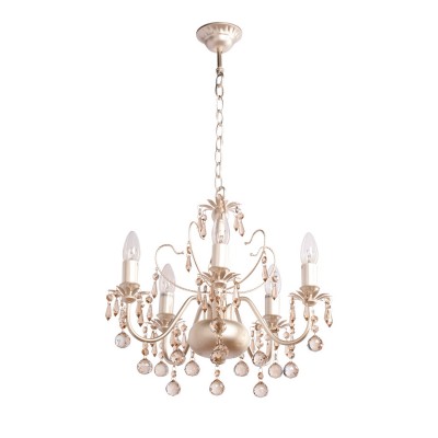 Люстра Mw light 313011505 Барселона Люстра Mw light 313011505 БарселонаПодвесные<br>Описание модели 313011505: Элегантная люстра из коллекции «Барселона» освежит обстановку и наполнит её духом изысканной, аристократичной красоты. Гармоничные пропорции сочетаются с утонченным декором и приятной цветовой гаммой. Крашеное основание из металла привлекает своим нежным перламутровым отблеском. Его удачно дополняют декоративные элементы из гальванизированного хрусталя цвета шампань. А грациозные подсвечники придают стилю завершенность и подлинное классическое изящество. Рекомендуемая площадь освещения порядка 15 кв.м.<br><br>Установка на натяжной потолок: Да<br>S освещ. до, м2: 15<br>Рекомендуемые колбы ламп: свеча / свеча на ветру<br>Крепление: Крюк<br>Тип лампы: накаливания / энергосбережения / LED-светодиодная<br>Тип цоколя: E14<br>Количество ламп: 5<br>MAX мощность ламп, Вт: 60<br>Диаметр, мм мм: 480<br>Длина цепи/провода, мм: 650<br>Высота, мм: 1030<br>Поверхность арматуры: глянцевый<br>Цвет арматуры: бежевый<br>Общая мощность, Вт: 300