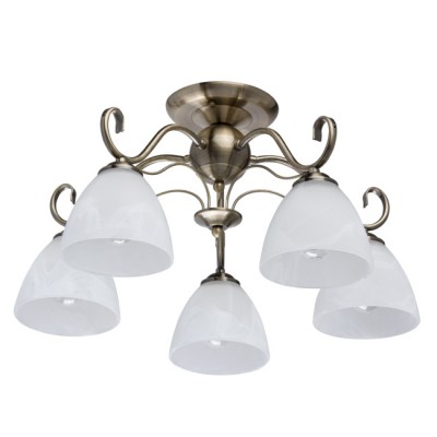 Люстра De Markt 315012905 Блеск Люстра De Markt 315012905 БлескПотолочные<br>Компания «Светодом» предлагает широкий ассортимент люстр от известных производителей. Представленные в нашем каталоге товары выполнены из современных материалов и обладают отличным качеством. Благодаря широкому ассортименту Вы сможете найти у нас люстру под любой интерьер. Мы предлагаем как классические варианты, так и современные модели, отличающиеся лаконичностью и простотой форм. Стильная люстра Bogates 536/6 станет украшением любого дома. Эта модель от известного производителя не оставит равнодушным ценителей красивых и оригинальных предметов интерьера. Люстра Bogates 536/6 обеспечит равномерное распределение света по всей комнате. При выборе обратите внимание на характеристики, позволяющие приобрести наиболее подходящую модель. Купить понравившуюся люстру по доступной цене Вы можете в интернет-магазине «Светодом».<br><br>S освещ. до, м2: 15<br>Тип лампы: накаливания / энергосбережения / LED - светодиодная<br>Тип цоколя: E27<br>Количество ламп: 5<br>MAX мощность ламп, Вт: 60