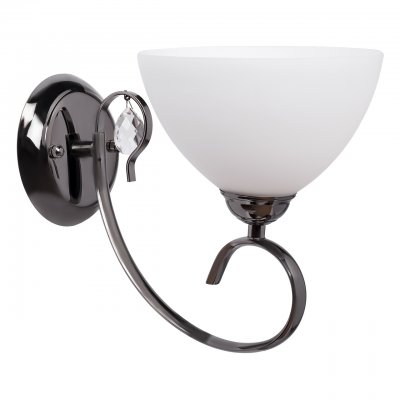 Светильник настенный бра Mw light 315022001 Блеск Светильник настенный бра Mw light 315022001 БлескМодерн<br>Описание модели 315022001: Шик и красота светильника из коллекции Блеск состоит в изяществе формы и в хорошо подобранном цветовом решении! Потолочная люстра выполнена в урбанистическом стиле с наличием классических нот в оформлении отдельных деталей, гармоничный ансамбль завершает подвеска из прозрачного радужного хрусталя. Металлическая арматура с крупными округлыми формами гальванизирована в цвет никеля, контрастно сочетается с белоснежными крупными плафонами из стекла. Гармоничные габариты и высокий коэффициент освещённости пространства светильника из коллекции Блеск делает его кандидатом на отличные продажи.<br><br>S освещ. до, м2: 3<br>Тип лампы: накаливания / энергосбережения / LED-светодиодная<br>Тип цоколя: E27<br>Количество ламп: 1<br>Ширина, мм: 180<br>MAX мощность ламп, Вт: 60<br>Длина, мм: 230<br>Высота, мм: 290<br>Цвет арматуры: серый<br>Общая мощность, Вт: 60
