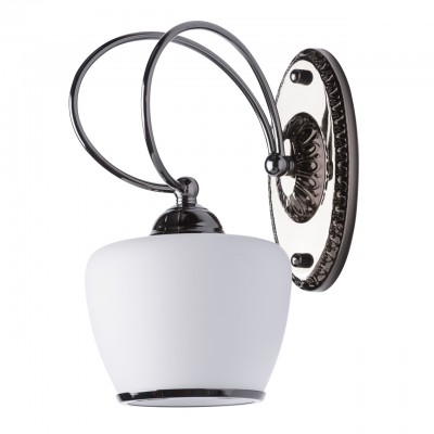 Светильник настенный бра Mw light 315022501 Блеск Светильник настенный бра Mw light 315022501 БлескСовременные<br>Описание модели 315022501: Стильный, современный светильник из коллекции «Блеск» не оставит равнодушным ценителей новых решений в интерьере. Он выполнен в популярном стиле контемпорари. Металлический блеск основания цвета никеля удачно гармонирует с матовым молочно-белым плафоном. Оригинальный двойной рожок плавно переходит в округлый плафон, слегка зауженный к низу. Помимо этого, светильник декорирован металлической кромкой в цвет основания. Площадь освещения порядка 3 кв.м.<br><br>S освещ. до, м2: 3<br>Тип лампы: Накаливания / энергосбережения / светодиодная<br>Тип цоколя: E27<br>Количество ламп: 1<br>Ширина, мм: 130<br>MAX мощность ламп, Вт: 60<br>Длина, мм: 250<br>Высота, мм: 200<br>Цвет арматуры: черный<br>Общая мощность, Вт: 60