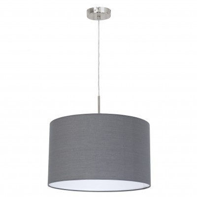 Eglo PASTERI 31573 Текстильные светильники Eglo PASTERI 31573 Текстильные светильникиОдиночные<br>Подвесной светильник – это универсальный вариант, подходящий для любой комнаты. Сегодня производители предлагают огромный выбор таких моделей по самым разным ценам. В каталоге интернет-магазина «Светодом» мы собрали большое количество интересных и оригинальных светильников по выгодной стоимости. Вы можете приобрести их с доставкой в Москву, Екатеринбург и любой другой город России. Подвесной светильник Eglo 31573 сразу же привлечет внимание Ваших гостей благодаря стильному исполнению. Благородный дизайн позволит использовать эту модель практически в любом интерьере. Она обеспечит достаточно света и при этом легко монтируется. Чтобы купить подвесной светильник Eglo 31573, воспользуйтесь формой на нашем сайте или позвоните менеджерам интернет-магазина.<br><br>Тип цоколя: E27<br>MAX мощность ламп, Вт: 2<br>Диаметр, мм мм: 380<br>Размеры основания, мм: 0<br>Высота, мм: 1100<br>Оттенок (цвет): серый<br>Цвет арматуры: серебристый никель<br>Общая мощность, Вт: 1X60W