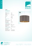 Текстильный светильник Eglo 31603 MASERLO