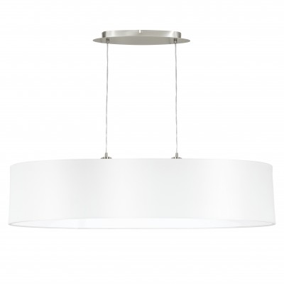 Eglo MASERLO 31615 Текстильный светильник Eglo MASERLO 31615 Текстильный светильникДвойные<br>Подвесной светильник – это универсальный вариант, подходящий для любой комнаты. Сегодня производители предлагают огромный выбор таких моделей по самым разным ценам. В каталоге интернет-магазина «Светодом» мы собрали большое количество интересных и оригинальных светильников по выгодной стоимости. Вы можете приобрести их с доставкой в Москву, Екатеринбург и любой другой город России. Подвесной светильник Eglo 31615 сразу же привлечет внимание Ваших гостей благодаря стильному исполнению. Благородный дизайн позволит использовать эту модель практически в любом интерьере. Она обеспечит достаточно света и при этом легко монтируется. Чтобы купить подвесной светильник Eglo 31615, воспользуйтесь формой на нашем сайте или позвоните менеджерам интернет-магазина.<br><br>Тип лампы: Накаливания / энергосбережения / светодиодная<br>Тип цоколя: E27<br>Ширина, мм: 250<br>MAX мощность ламп, Вт: 2<br>Размеры основания, мм: 0<br>Длина, мм: 1000<br>Высота, мм: 1100<br>Оттенок (цвет): белый<br>Цвет арматуры: серебристый никель<br>Общая мощность, Вт: 2X60W