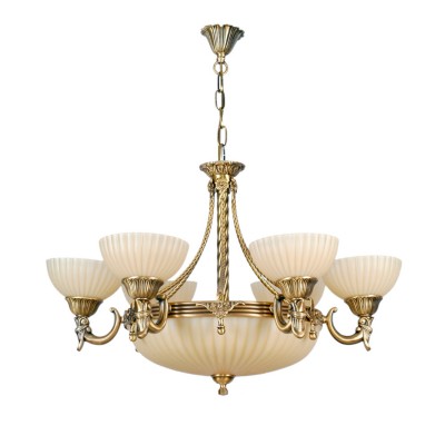 Люстра Mw light 317010809 Афродита Люстра Mw light 317010809 АфродитаПодвесные<br>Описание модели 317010809: Люстра из коллекции «Афродита» покоряет своим грациозным дизайном и удачным цветовым решением. Выполненная в классическом стиле, она отсылает нас к старинным временам благодаря оттенку основания, окрашенного в цвет античной бронзы. Исторический стиль также подчеркнут резными элементами и изящными завитками. Но главная изюминка люстры – широкая чаша в центре композиция, создающая настоящий греческий колорит. Под стать этой детали – небольшие стеклянные плафоны ванильного оттенка. Рекомендуемая площадь освещения порядка 27 кв.м.<br><br>Установка на натяжной потолок: Да<br>S освещ. до, м2: 27<br>Крепление: Крюк<br>Тип лампы: накаливания / энергосбережения / LED-светодиодная<br>Тип цоколя: 6*E27/3*E14<br>Количество ламп: 6<br>MAX мощность ламп, Вт: 60<br>Диаметр, мм мм: 750<br>Длина цепи/провода, мм: 300<br>Высота, мм: 900<br>Поверхность арматуры: глянцевый, рельефный<br>Цвет арматуры: бронзовый<br>Общая мощность, Вт: 540