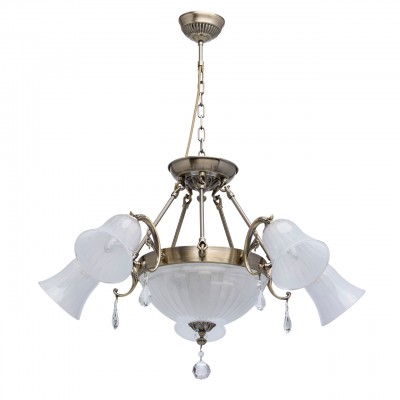 Люстра Mw light 317014108 Афродита Люстра Mw light 317014108 АфродитаПодвесные<br>Актуальный тренд в современном дизайне — комплексное освещение интерьера с использованием светильников одной дизайнерской семьи. «Афродита» — яркий представитель античного стиля. Металлическое основание и декоративные элементы выполнены в бронзовом цвете. Особенность плафонного стекла — эффект стеклянной пудры, который смотрится особенно изящно при вечернем освещении.<br><br>Установка на натяжной потолок: Да<br>S освещ. до, м2: 24<br>Крепление: Крюк<br>Тип лампы: накаливания / энергосбережения / LED-светодиодная<br>Тип цоколя: E14<br>Количество ламп: 8<br>Ширина, мм: 800<br>MAX мощность ламп, Вт: 60<br>Длина, мм: 800<br>Высота, мм: 710