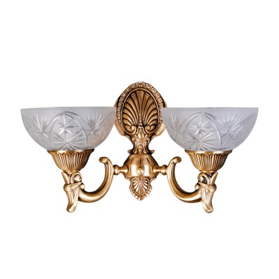 Светильник настенный бра Mw light 317021902 Афродита Светильник настенный бра Mw light 317021902 АфродитаКлассические<br>Описание модели 317021902: Торжественная и нарядная форма светильника Афродита подчеркнёт классический интерьер, за счет нарочитой помпезности и превосходства линий! Округлые плафоны изготовлены из матированного стекла с лазерным ажуром лучевидного рисунка. Металлическое основание привлекает мягкостью оттенка античной бронзы, которая имеет лёгкий эффект патины. Величественный образ настенного светильника Афродита превосходно украсит интерьер, в котором важны строгость линий и классика формы.<br><br>S освещ. до, м2: 6<br>Тип лампы: накаливания / энергосбережения / LED-светодиодная<br>Тип цоколя: E27<br>Количество ламп: 2<br>Ширина, мм: 180<br>MAX мощность ламп, Вт: 60<br>Длина, мм: 370<br>Расстояние от стены, мм: 230<br>Высота, мм: 230<br>Поверхность арматуры: глянцевый, рельефный<br>Цвет арматуры: бронзовый<br>Общая мощность, Вт: 120