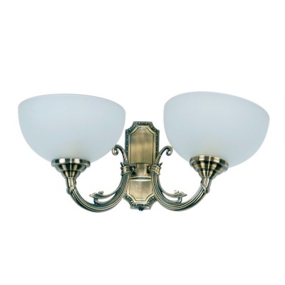 Светильник настенный бра Mw light 318020902 Олимп Светильник настенный бра Mw light 318020902 ОлимпКлассика<br>Описание модели 318020902: Дизайн светильников из коллекции «Олимп» пронизан духом античности. Матово-белые, как облака, полусферы плафонов направлены вверх, что делает освещение рассеянным, но, тем не менее, достаточно ярким. Алюминиевая арматура основания гальванизирована в цвет античной бронзы и декорирована под старину, элементы ее украшения и рельеф выполнены в греческом стиле. Бра украсит собой гостиную, спальню или холл с античным или классическим интерьером. Рекомендуемая площадь освещения порядка 6 кв.м.<br><br>S освещ. до, м2: 6<br>Тип лампы: накаливания / энергосбережения / LED-светодиодная<br>Тип цоколя: E27<br>Количество ламп: 2<br>Ширина, мм: 200<br>MAX мощность ламп, Вт: 60<br>Длина, мм: 410<br>Расстояние от стены, мм: 200<br>Высота, мм: 210<br>Поверхность арматуры: глянцевый<br>Цвет арматуры: латунь<br>Общая мощность, Вт: 120