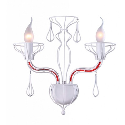 Светильник бра Arte lamp A3225AP-2WH Artefact Светильник бра Arte lamp A3225AP-2WH ArtefactХай-тек<br><br><br>S освещ. до, м2: 5<br>Тип лампы: накаливания / энергосбережения / LED-светодиодная<br>Тип цоколя: E14<br>Количество ламп: 2<br>Ширина, мм: 320<br>MAX мощность ламп, Вт: 40<br>Длина, мм: 220<br>Высота, мм: 370<br>Цвет арматуры: белый