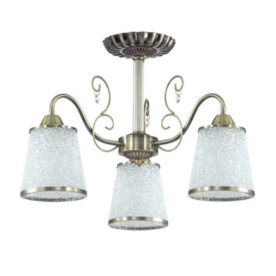 Люстра потолочная Lumion 3226/3C BRUNI Люстра потолочная Lumion 3226/3C BRUNIПотолочные<br>Люстра потолочная 3226/3C серии Bruni оформлена в классическом стиле. Люстра состоит из акриловых плафонов с металлической окантовкой с эффектом мерцания и арматуры бронзового цвета. С данной моделью блистать станет еще легче. Цоколь E14. Мощность 3x40W. Нет ламп в комплекте.<br><br>Установка на натяжной потолок: Да<br>S освещ. до, м2: 6<br>Крепление: Потолочное<br>Тип лампы: накаливания / энергосбережения / LED-светодиодная<br>Тип цоколя: E14<br>Цвет арматуры: бронзовый<br>Количество ламп: 3<br>Ширина, мм: 535<br>Диаметр, мм мм: 535<br>Длина, мм: 535<br>Высота, мм: 330<br>MAX мощность ламп, Вт: 40