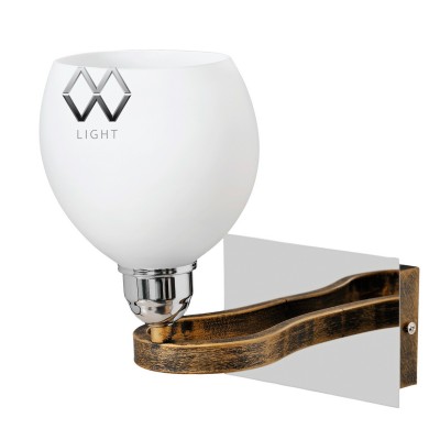 Светильник настенный бра Mw light 324020701 Альфа Светильник настенный бра Mw light 324020701 АльфаСовременные<br>Металлическое основание с эффектом старения и декоративный элемент цвета хрома, плафон из стекла.<br><br>S освещ. до, м2: 3<br>Тип лампы: накаливания / энергосбережения / LED-светодиодная<br>Тип цоколя: E14<br>Количество ламп: 1<br>Ширина, мм: 200<br>MAX мощность ламп, Вт: 40<br>Длина, мм: 160<br>Высота, мм: 230<br>Цвет арматуры: коричневый, хром<br>Общая мощность, Вт: 40