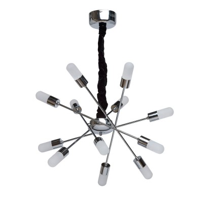 Люстра Mw light 329011012 Вега Люстра Mw light 329011012 ВегаПодвесные<br>Описание модели 329011012: Четкие прямые линии люстры из коллекции «Вега» делают дизайн решительным, современным и динамичным. Подобный светильник подойдет для тех, кто не боится украсить обстановку смелыми новинками. Металлическое основание гальванизировано в космический оттенок хрома и удачно гармонирует с закрытыми плафонами необычной выпуклой цилиндрической формы из матового белого акрила. Помимо нестандартного оформления люстры, среди её несомненных плюсов - возможность самостоятельно менять положение рожков и задавать необходимое направление света, создавая ещё более оригинальные, непохожие друг на друга композиции. Площадь освещения порядка 23 кв.м.<br><br>Установка на натяжной потолок: Да<br>S освещ. до, м2: 15<br>Крепление: Планка<br>Тип цоколя: LED<br>Цвет арматуры: серебристый<br>Количество ламп: 12<br>Диаметр, мм мм: 600<br>Высота, мм: 1220<br>Поверхность арматуры: глянцевый<br>MAX мощность ламп, Вт: 3<br>Общая мощность, Вт: 36