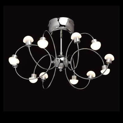 Mw light 329011512 Светильник Mw light 329011512 СветильникПотолочные<br><br><br>Установка на натяжной потолок: Да<br>S освещ. до, м2: 14<br>Цветовая t, К: 4200<br>Тип лампы: LED<br>Тип цоколя: LED<br>Количество ламп: 12<br>MAX мощность ламп, Вт: 3<br>Диаметр, мм мм: 540<br>Высота, мм: 330