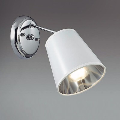 Светильник Lumion 3314/1W Светильник Lumion 3314/1WМодерн<br><br><br>Крепление: Настенное<br>Тип лампы: Накаливания / энергосбережения / светодиодная<br>Тип цоколя: E14<br>Количество ламп: 1<br>Ширина, мм: 130<br>MAX мощность ламп, Вт: 40<br>Расстояние от стены, мм: 275<br>Высота, мм: 220