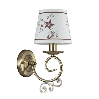 Светильник Lumion 3405/1W Светильник Lumion 3405/1WКлассические<br>Tierri создана для ценителей неуходящей классики: легкая, грациознаяс оригинальными декорами всегда будет радовать глаз владельца.<br><br>Крепление: Настенное<br>Тип лампы: Накаливания / энергосбережения / светодиодная<br>Тип цоколя: E14<br>Количество ламп: 1<br>Ширина, мм: 135<br>MAX мощность ламп, Вт: 40<br>Расстояние от стены, мм: 190<br>Высота, мм: 300