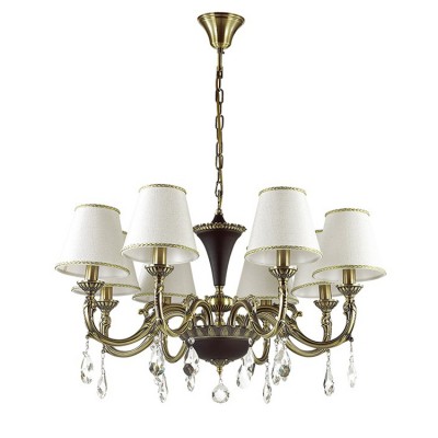 Odeon light LUIZA 3417/8 Люстра Odeon light LUIZA 3417/8 ЛюстраПодвесные<br>Компания «Светодом» предлагает широкий ассортимент люстр от известных производителей. Представленные в нашем каталоге товары выполнены из современных материалов и обладают отличным качеством. Благодаря широкому ассортименту Вы сможете найти у нас люстру под любой интерьер. Мы предлагаем как классические варианты, так и современные модели, отличающиеся лаконичностью и простотой форм. Стильная люстра Odeon light 3417/8 станет украшением любого дома. Эта модель от известного производителя не оставит равнодушным ценителей красивых и оригинальных предметов интерьера. Люстра Odeon light 3417/8 обеспечит равномерное распределение света по всей комнате. При выборе обратите внимание на характеристики, позволяющие приобрести наиболее подходящую модель. Купить понравившуюся люстру по доступной цене Вы можете в интернет-магазине «Светодом».<br><br>S освещ. до, м2: 16<br>Тип лампы: Накаливания / энергосбережения / светодиодная<br>Тип цоколя: E14<br>Количество ламп: 8<br>MAX мощность ламп, Вт: 40<br>Диаметр, мм мм: 750<br>Высота, мм: 400 - 860