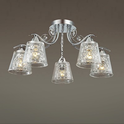 Светильник Lumion 3445/5C Светильник Lumion 3445/5CПотолочные<br>Компания «Светодом» предлагает широкий ассортимент люстр от известных производителей. Представленные в нашем каталоге товары выполнены из современных материалов и обладают отличным качеством. Благодаря широкому ассортименту Вы сможете найти у нас люстру под любой интерьер. Мы предлагаем как классические варианты, так и современные модели, отличающиеся лаконичностью и простотой форм. Стильная люстра Lumion 3445/5C станет украшением любого дома. Эта модель от известного производителя не оставит равнодушным ценителей красивых и оригинальных предметов интерьера. Люстра Lumion 3445/5C обеспечит равномерное распределение света по всей комнате. При выборе обратите внимание на характеристики, позволяющие приобрести наиболее подходящую модель. Купить понравившуюся люстру по доступной цене Вы можете в интернет-магазине «Светодом».<br><br>S освещ. до, м2: 15<br>Крепление: Потолочное<br>Тип лампы: Накаливания / энергосбережения / светодиодная<br>Тип цоколя: E14<br>Количество ламп: 5<br>MAX мощность ламп, Вт: 60<br>Диаметр, мм мм: 540<br>Высота, мм: 270