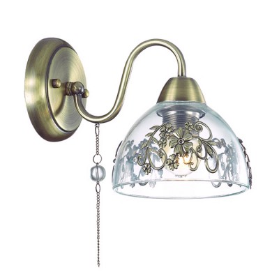 Светильник Lumion 3452/1W Светильник Lumion 3452/1WКлассические<br>Элегантная и романтичная серия Absolona удивляет изящностью подобранных декоров: прозрачные бусины, цепочки, декор на стекле, подвеска с женской фмгурой.<br><br>Крепление: Настенное<br>Тип лампы: Накаливания / энергосбережения / светодиодная<br>Тип цоколя: E27<br>Количество ламп: 1<br>Ширина, мм: 150<br>MAX мощность ламп, Вт: 60<br>Расстояние от стены, мм: 250<br>Высота, мм: 260