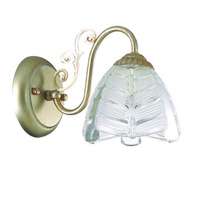 Светильник Lumion 3460/1W Светильник Lumion 3460/1WФлористика<br>В серии Fiorella используется редкий цвет основания - матовое золото. Стеклянные плафоны выполнены из эффектного рифленого стекла.<br><br>Крепление: Настенное<br>Тип лампы: Накаливания / энергосбережения / светодиодная<br>Тип цоколя: E14<br>Количество ламп: 1<br>Ширина, мм: 140<br>Расстояние от стены, мм: 240<br>Высота, мм: 160<br>MAX мощность ламп, Вт: 40