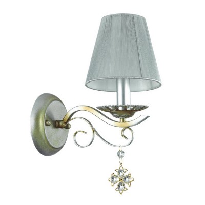 Odeon light NARSISSA 3462/1W Светильник настенный бра Odeon light NARSISSA 3462/1W Светильник настенный браКлассические<br><br><br>Тип лампы: Накаливания / энергосбережения / светодиодная<br>Тип цоколя: E14<br>Количество ламп: 1<br>Ширина, мм: 140<br>MAX мощность ламп, Вт: 40<br>Расстояние от стены, мм: 230<br>Высота, мм: 310