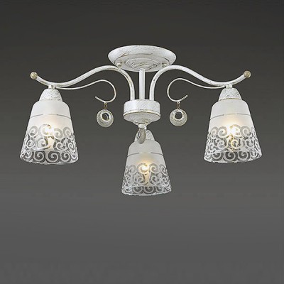 Светильник Lumion 3471/3C Светильник Lumion 3471/3CПотолочные<br><br><br>S освещ. до, м2: 6<br>Крепление: Потолочное<br>Тип лампы: Накаливания / энергосбережения / светодиодная<br>Тип цоколя: E14<br>Количество ламп: 3<br>MAX мощность ламп, Вт: 40<br>Диаметр, мм мм: 550<br>Высота, мм: 280