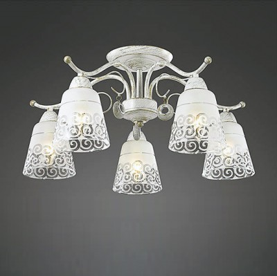 Светильник Lumion 3471/5C Светильник Lumion 3471/5CПотолочные<br><br><br>S освещ. до, м2: 10<br>Крепление: Потолочное<br>Тип лампы: Накаливания / энергосбережения / светодиодная<br>Тип цоколя: E14<br>Количество ламп: 5<br>MAX мощность ламп, Вт: 40<br>Диаметр, мм мм: 550<br>Высота, мм: 280