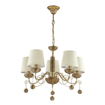 Светильник Lumion 3502/5 Светильник Lumion 3502/5Ожидается<br>Серебристый цвет основания светильника с золотой патиной и с оригинальной отделкой под камень, абажуры из натуральной ткани, делают эту серию необычной и навевают атмосферу античности<br><br>Тип цоколя: E14<br>Количество ламп: 5<br>Ширина, мм: 630<br>MAX мощность ламп, Вт: 40<br>Длина цепи/провода, мм: 445<br>Длина, мм: 630<br>Высота, мм: 470<br>Оттенок (цвет): серебристый / золот.патина
