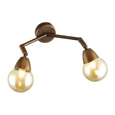 Бра Lumion 3596/2W Zianox Бра Lumion 3596/2W ZianoxСовременные<br>Серия Zianox выполнена в стиле лофт и будет смотреться эффектно как на фоне грубо отделанных потолков в индустриальном интерьере, так и на светлом фоне в интерьере стиля модерн<br><br>Тип лампы: Накаливания / энергосбережения / светодиодная<br>Тип цоколя: E27<br>Количество ламп: 2<br>MAX мощность ламп, Вт: 25<br>Оттенок (цвет): бронзовый с эффектом состаривания