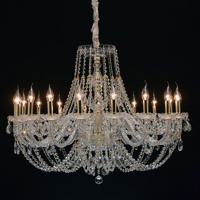 Mw light 367015418 Светильник Mw light 367015418 СветильникПодвесные<br><br><br>Установка на натяжной потолок: Да<br>S освещ. до, м2: 36<br>Тип лампы: Накаливания / энергосбережения / светодиодная<br>Тип цоколя: E14<br>Количество ламп: 18<br>Диаметр, мм мм: 960<br>Высота, мм: 1150 - 1500<br>MAX мощность ламп, Вт: 40