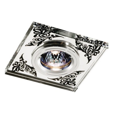 Novotech MIRROR 369544 Встраиваемый светильник Novotech MIRROR 369544 Встраиваемый светильникКвадратные<br>Декоративный встраиваемый неповоротный светильник модели Novotech 369544 из серии MIRROR отличается следующим качеством: Основание светильника сделано из алюминия. Это лёгкий металл, основными достоинствами которого являются — устойчивость к практически всем видам негативного воздействия окружающей среды, коррозии, небольшой вес, по сравнению с другими видами металла и экологическая безопасность материала. Декоративный плафон произведен из хрусталя. Он обладает высоким показателем плотности, прозрачности и блеска. Благодаря содержанию свинца (не менее 30%) и определённому подбору углов, образуемых гранями, изделия из хрусталя отличаются необыкновенно яркой, многоцветной игрой света, чарующей магией красоты, совершенства и роскоши.<br><br>S освещ. до, м2: 3<br>Тип лампы: галогенная<br>Тип цоколя: GU5.3 (MR16)<br>Количество ламп: 1<br>Ширина, мм: 100<br>MAX мощность ламп, Вт: 50<br>Диаметр врезного отверстия, мм: 60<br>Длина, мм: 100<br>Высота, мм: 38<br>Оттенок (цвет): зеркальный<br>Цвет арматуры: серебристый