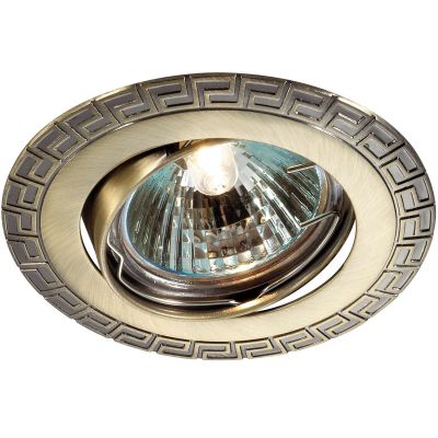 Novotech COIL 369615 Точечный встраиваемый светильник Novotech COIL 369615 Точечный встраиваемый светильникКруглые<br>Встраиваемый поворотный светильник модели Novotech 369615 из серии COIL отличается следующим качеством: Светильник сделан из алюминиевого литья. Это сплав, основными достоинствами которого являются — устойчивость к практически всем видам негативного воздействия окружающей среды, коррозии, небольшой вес, по сравнению с другими видами металла и экологическая безопасность материала.<br><br>S освещ. до, м2: 2<br>Тип лампы: галогенная<br>Тип цоколя: GU5.3 (MR16)<br>MAX мощность ламп, Вт: 50<br>Диаметр, мм мм: 90<br>Диаметр врезного отверстия, мм: 82<br>Расстояние от стены, мм: 5<br>Высота, мм: 25<br>Цвет арматуры: бронзовый