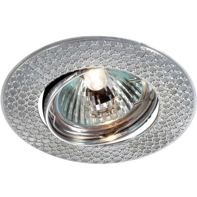 Novotech DINO 369625 Точечный встраиваемый светильник Novotech DINO 369625 Точечный встраиваемый светильникКруглые<br>Встраиваемый поворотный светильник модели Novotech 369625 из серии DINO отличается следующим качеством: Светильник сделан из алюминиевого литья. Это сплав, основными достоинствами которого являются — устойчивость к практически всем видам негативного воздействия окружающей среды, коррозии, небольшой вес, по сравнению с другими видами металла и экологическая безопасность материала.<br><br>S освещ. до, м2: 2<br>Тип лампы: галогенная<br>Тип цоколя: GU5.3 (MR16)<br>MAX мощность ламп, Вт: 50<br>Диаметр, мм мм: 90<br>Диаметр врезного отверстия, мм: 82<br>Расстояние от стены, мм: 5<br>Высота, мм: 25<br>Цвет арматуры: серебристый