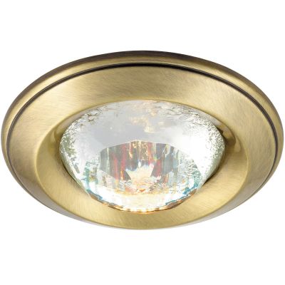 Novotech GLAM 369649 Точечный встраиваемый светильник Novotech GLAM 369649 Точечный встраиваемый светильникКруглые<br>Декоративный встраиваемый неповоротный светильник модели Novotech 369649 из серии GLAM отличается следующим качеством: Светильник сделан из алюминиевого литья. Это сплав, основными достоинствами которого являются — устойчивость к практически всем видам негативного воздействия окружающей среды, коррозии, небольшой вес, по сравнению с другими видами металла и экологическая безопасность материала. Декоративный плафон произведён из хрусталя. Он обладает высоким показателем плотности, прозрачности и блеска. Благодаря содержанию свинца (не менее 30%) и определённому подбору углов, образуемых гранями, изделия из хрусталя отличаются необыкновенно яркой, многоцветной игрой света, чарующей магией красоты, совершенства и роскоши.<br><br>S освещ. до, м2: 2<br>Тип лампы: галогенная<br>Тип цоколя: GU5.3 (MR16)<br>MAX мощность ламп, Вт: 50<br>Диаметр, мм мм: 80<br>Диаметр врезного отверстия, мм: 65<br>Расстояние от стены, мм: 20<br>Высота, мм: 40<br>Цвет арматуры: бронзовый