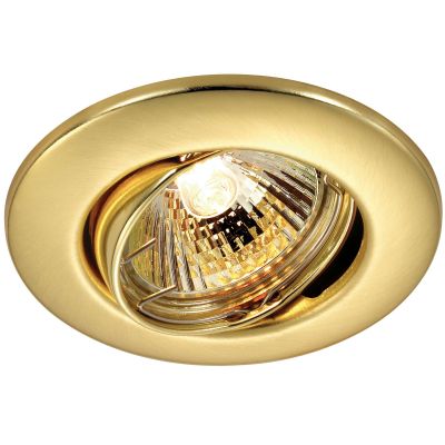 Novotech CLASSIC 369695 Точечный встраиваемый светильник Novotech CLASSIC 369695 Точечный встраиваемый светильникКруглые<br>Встраиваемый поворотный светильник модели Novotech 369695 из серии CLASSIC отличается следующим качеством: Светильник сделан из металла. Это популярный и востребованный материал благодаря ряду качеств. К ним относится: повышенная прочность, износостойкость и долговечность. Любому интерьеру он придаст солидности и завершенности, поможет расставить акценты.<br><br>S освещ. до, м2: 2<br>Тип товара: Точечный встраиваемый светильник<br>Тип лампы: галогенная<br>Тип цоколя: GU5.3 (MR16)<br>MAX мощность ламп, Вт: 50<br>Диаметр, мм мм: 90<br>Диаметр врезного отверстия, мм: 70<br>Расстояние от стены, мм: 5<br>Высота, мм: 25<br>Цвет арматуры: Золотой