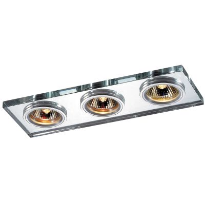 Novotech MIRROR 369766 Встраиваемый светильник Novotech MIRROR 369766 Встраиваемый светильникКарданные<br>Декоративный встраиваемый светильник модели Novotech 369766 из серии MIRROR отличается следующим качеством: Основание светильника сделано из алюминия. Это лёгкий металл, основными достоинствами которого являются — устойчивость к практически всем видам негативного воздействия окружающей среды, коррозии, небольшой вес, по сравнению с другими видами металла и экологическая безопасность материала. Декоративный плафон произведен из хрусталя. Он обладает высоким показателем плотности, прозрачности и блеска. Благодаря содержанию свинца (не менее 30%) и определённому подбору углов, образуемых гранями, изделия из хрусталя отличаются необыкновенно яркой, многоцветной игрой света, чарующей магией красоты, совершенства и роскоши.<br><br>Тип лампы: галогенная<br>Тип цоколя: GX5.3<br>Ширина, мм: 90<br>MAX мощность ламп, Вт: 50W<br>Диаметр врезного отверстия, мм: 235*70<br>Длина, мм: 260<br>Расстояние от стены, мм: 5<br>Высота, мм: 25<br>Оттенок (цвет): зеркальный<br>Цвет арматуры: алюминий