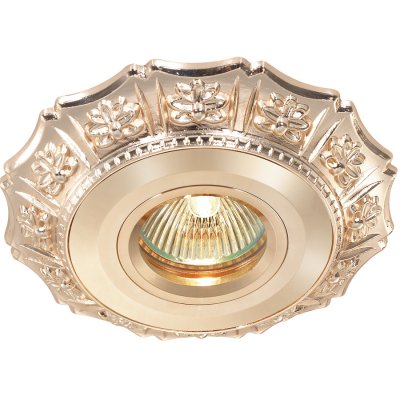Novotech VINTAGE 369935 Точечный встраиваемый светильник Novotech VINTAGE 369935 Точечный встраиваемый светильникДекоративные<br>Встраиваемые светильники – популярное осветительное оборудование, которое можно использовать в качестве основного источника или в дополнение к люстре. Они позволяют создать нужную атмосферу атмосферу и привнести в интерьер уют и комфорт. Интернет-магазин «Светодом» предлагает стильный встраиваемый светильник Novotech 369935. Данная модель достаточно универсальна, поэтому подойдет практически под любой интерьер. Перед покупкой не забудьте ознакомиться с техническими параметрами, чтобы узнать тип цоколя, площадь освещения и другие важные характеристики. Приобрести встраиваемый светильник Novotech 369935 в нашем онлайн-магазине Вы можете либо с помощью «Корзины», либо по контактным номерам. Мы доставляем заказы по Москве, Екатеринбургу и остальным российским городам.<br><br>Тип лампы: галогенная<br>Тип цоколя: GU5.3 (MR16)<br>MAX мощность ламп, Вт: 50<br>Диаметр, мм мм: 120<br>Диаметр врезного отверстия, мм: 90