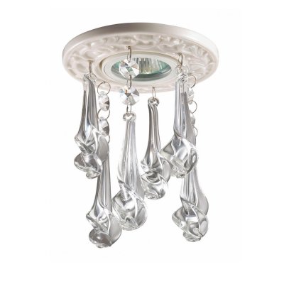 Novotech PENDANT 369962 Встраиваемый светильник Novotech PENDANT 369962 Встраиваемый светильникХрустальные<br>Декоративный встраиваемый светильник модели Novotech 369962 из серии PENDANT отличается следующим качеством: Светильник сделан из фарфора. Основным его преимуществом является то, что современем он нетеряет таких своих качеств, как крепость, плотность, прочность, блеск иполупрозрачность. Неподвластен фарфор икоррозии. Декоративные подвески сделаны из хрусталя. Он обладает высоким показателем плотности, прозрачности и блеска. Благодаря содержанию свинца (не менее 30%) и определённому подбору углов, образуемых гранями, изделия из хрусталя отличаются необыкновенно яркой, многоцветной игрой света, чарующей магией красоты, совершенства и роскоши.<br><br>S освещ. до, м2: 3<br>Тип лампы: галогенная/LED<br>Тип цоколя: GU5.3 (MR16)<br>Количество ламп: 1<br>MAX мощность ламп, Вт: 50<br>Диаметр, мм мм: 120<br>Диаметр врезного отверстия, мм: 75<br>Высота, мм: 170<br>Цвет арматуры: белый