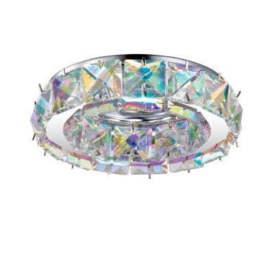 Novotech NEVIERA 370169 Встраиваемый светильник Novotech NEVIERA 370169 Встраиваемый светильникХрустальные<br>Декоративный встраиваемый светильник модели Novotech 370169 из серии NEVIERA отличается следующим качеством: Светильник сделан из стали. Главным преимуществом которого является большой период эксплуатации. Сталь по праву можно считать вечным материалом. Так же преимуществами являются устойчивость к химическим, атмосферным и механическим воздействиям и эстетичный внешний вид. Благодаря зеркальной полировке, обеспечивается высокая стойкость металла к коррозии. Декоративные каменья произведены из хрусталя. Он обладает высоким показателем плотности, прозрачности и блеска. Благодаря содержанию свинца (не менее 30%). Огранка хрусталя, подобно огранке драгоценных камней, позволяет в полной мере проявить свойства, обусловленные большим показателем преломления и дисперсией.<br><br>S освещ. до, м2: 3<br>Тип лампы: галогенная/LED<br>Тип цоколя: GU5.3 (MR16)<br>Количество ламп: 1<br>MAX мощность ламп, Вт: 50<br>Диаметр, мм мм: 98<br>Диаметр врезного отверстия, мм: 60<br>Высота, мм: 50<br>Цвет арматуры: серебристый