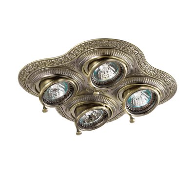 Novotech VINTAGE 370178 Светильник Novotech VINTAGE 370178 СветильникКарданные<br>Декоративный встраиваемый поворотный светильник модели Novotech 370178 из серии VINTAGE отличается следующим качеством: Светильник сделан из сплава цинка. Благодаря сравнительно высоким механическим и литейным качествам, изделия, выполненные из сплава цинка, отличаются высокой точностью деталей декора со сложной конфигурацией. Так же он обладает антикоррозийными свойствами.<br><br>Тип лампы: галогенная/LED<br>Тип цоколя: GX5.3/GU5.3<br>Количество ламп: 4<br>Ширина, мм: 230<br>MAX мощность ламп, Вт: 50<br>Диаметр врезного отверстия, мм: 100<br>Длина, мм: 230<br>Высота, мм: 67<br>Цвет арматуры: бронза