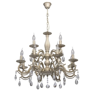 Mw light 371013112 Светильник Mw light 371013112 СветильникПодвесные<br><br><br>S освещ. до, м2: 36<br>Тип лампы: Накаливания / энергосбережения / светодиодная<br>Тип цоколя: E14<br>Количество ламп: 12<br>MAX мощность ламп, Вт: 60<br>Диаметр, мм мм: 750<br>Высота, мм: 780 - 1030<br>Цвет арматуры: бежевый/золото