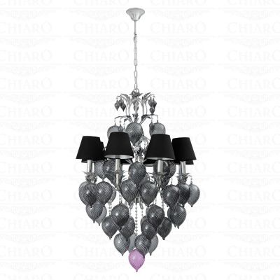 Люстра Chiaro 379016408 Федерика02 Люстра Chiaro 379016408 Федерика02Подвесные<br>Блеск, красота и изысканность светильников из коллекции Федерика неподражаемы! Каждое световое произведение сочетает в себе уникальные стеклянные объекты, элегантной формы и невесомые, сказочные абажуры. Плавные линии основания светильника из коллекции Федерика привлекают внимание и будоражат воображение!<br><br>Установка на натяжной потолок: Да<br>S освещ. до, м2: 24<br>Крепление: Крюк<br>Тип лампы: накал-я - энергосбер-я<br>Тип цоколя: E14<br>Количество ламп: 8<br>Диаметр, мм мм: 750<br>Длина цепи/провода, мм: 500<br>Высота, мм: 1600<br>MAX мощность ламп, Вт: 60