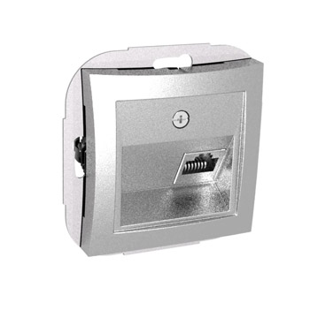 Lexel Дуэт серебро Компьютерная розетка RJ45 кат. 5e, одиночная (SE WDE000383) Lexel Дуэт серебро Компьютерная розетка RJ45 кат. 5e, одиночная (SE WDE000383)Серебро<br><br><br>Оттенок (цвет): серебристый